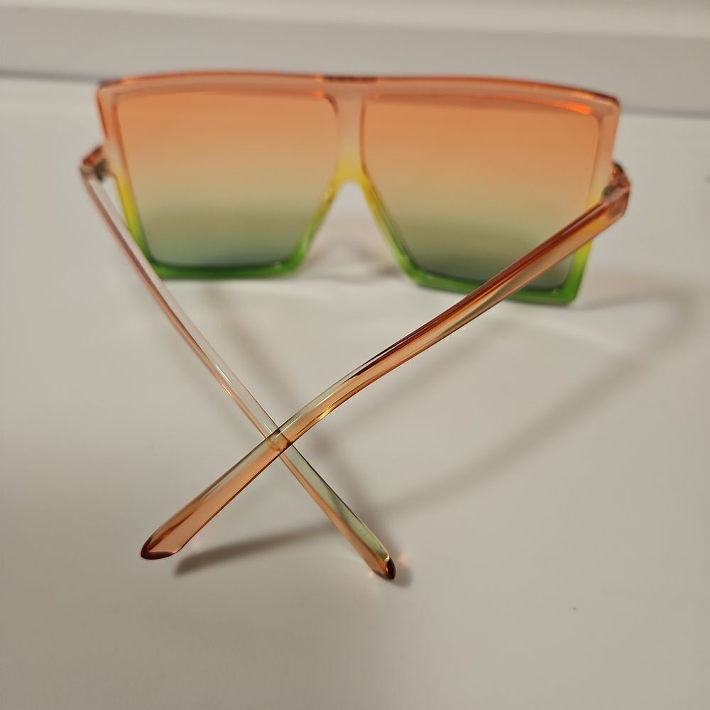 Ombre Large Square Frame Sunglasses - image 6